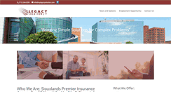Desktop Screenshot of mylegacysolution.com