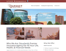 Tablet Screenshot of mylegacysolution.com
